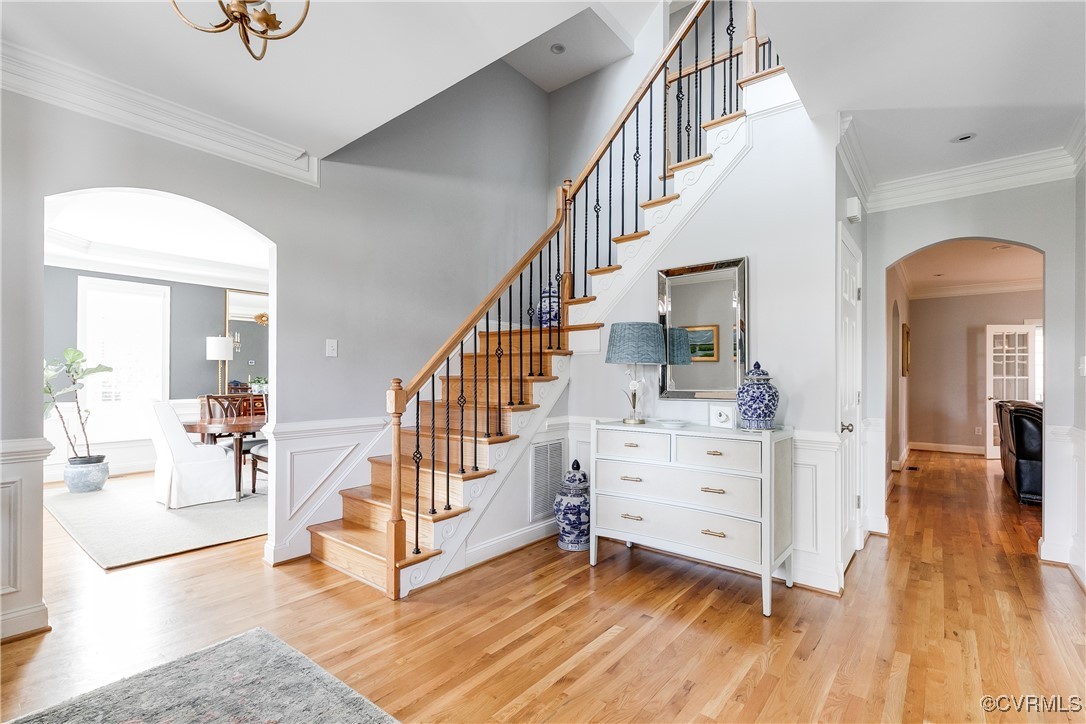 3401 Brewton Way Midlothian, VA 23113 - Photo 2 of 50 Foyer, HDWD, Pic frame, new light fixture