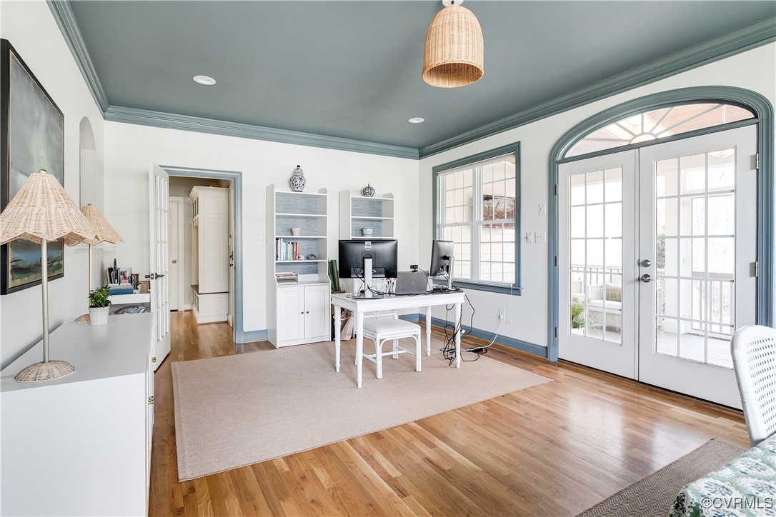 3401 Brewton Way Midlothian, VA 23113 - Photo 23 of 50 florida room, crown, HDWD, french doors to porch,
