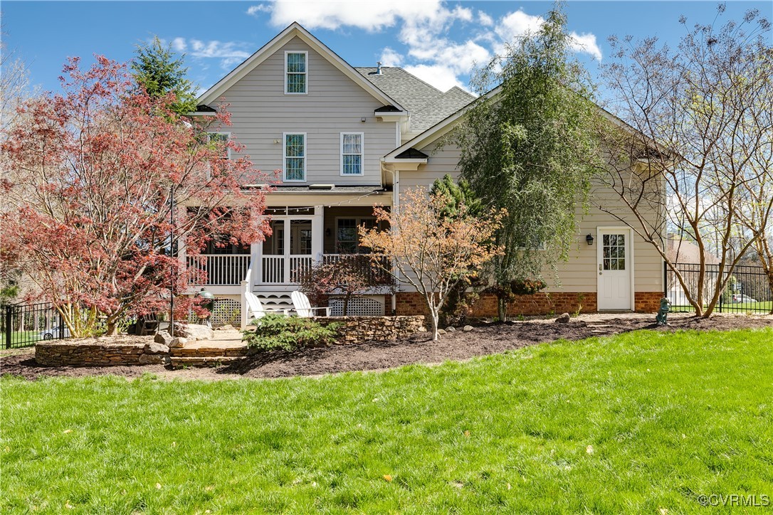 3401 Brewton Way Midlothian, VA 23113 - Photo 47 of 50 fully fenced lush rear back yard