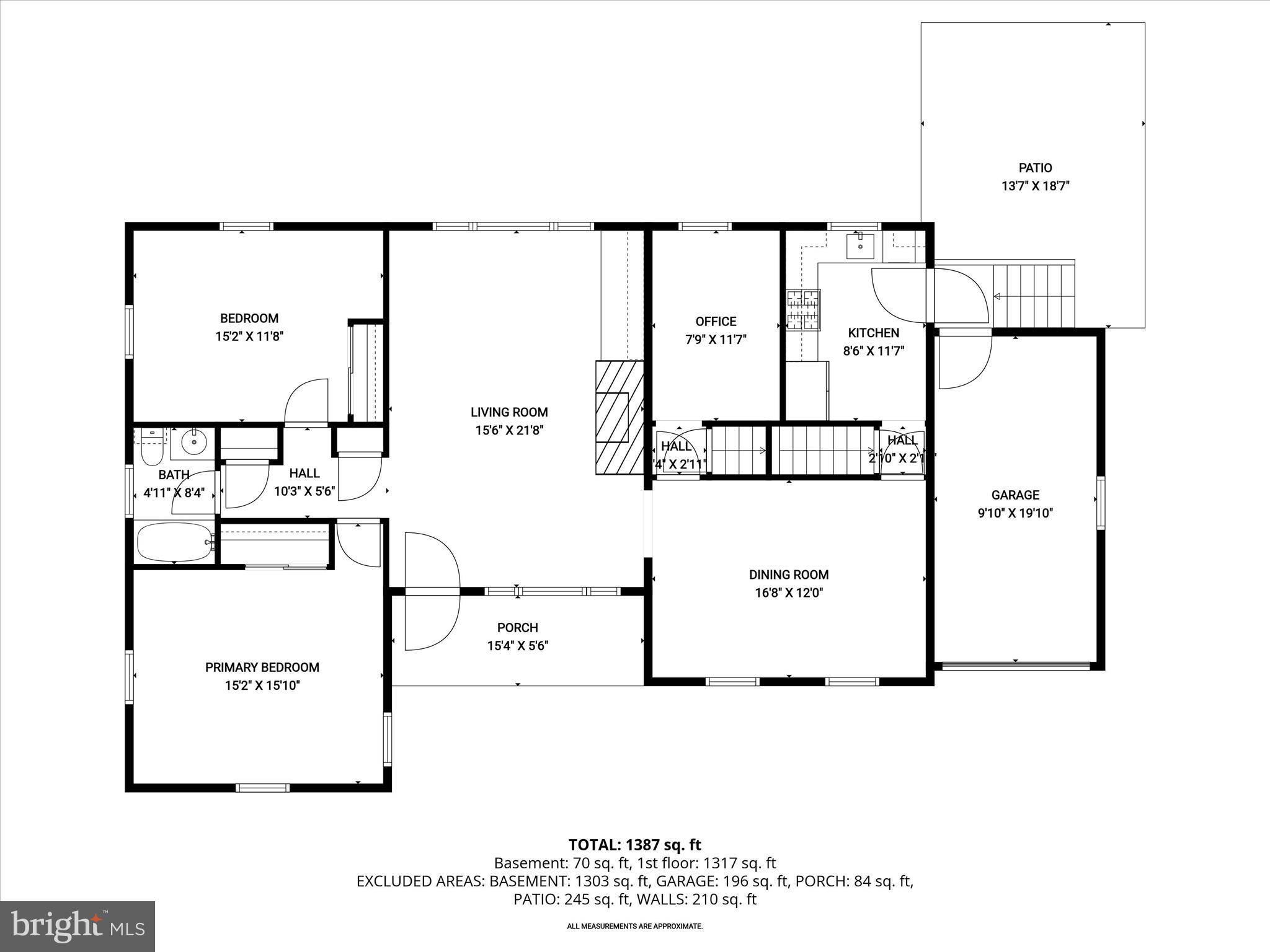 3637 Sussex Road Pikesville, MD 21207 - Photo 31 of 33 a picture of a floor plan