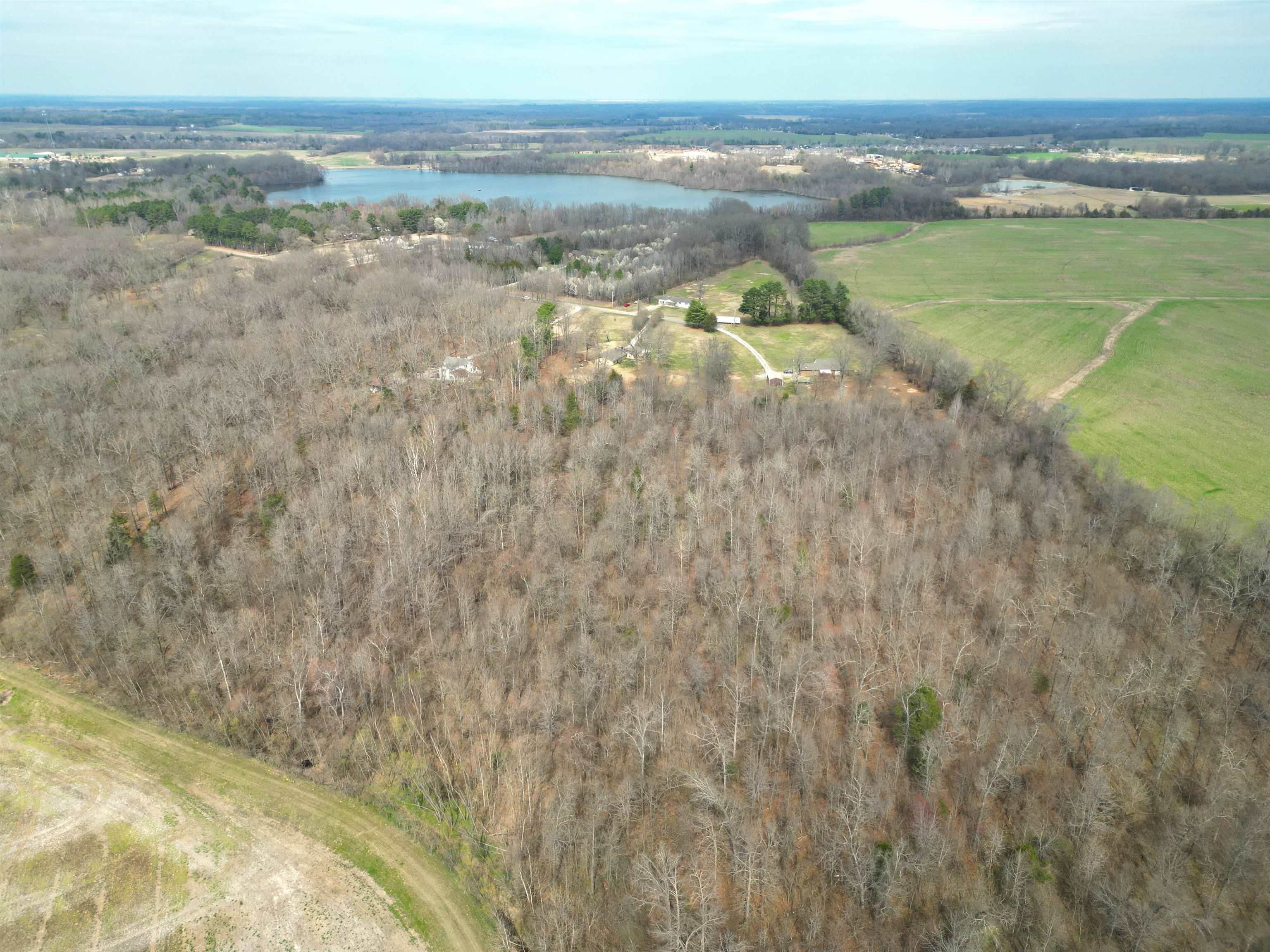1240 Joann Road Somerville, TN 38068 - Photo 5 of 12 Aerial view of sparsely populated area featuring a nearby body of water