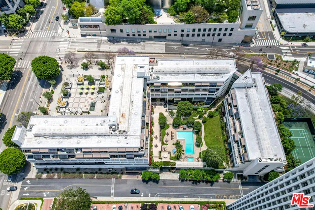 a view of a patio with furniture
