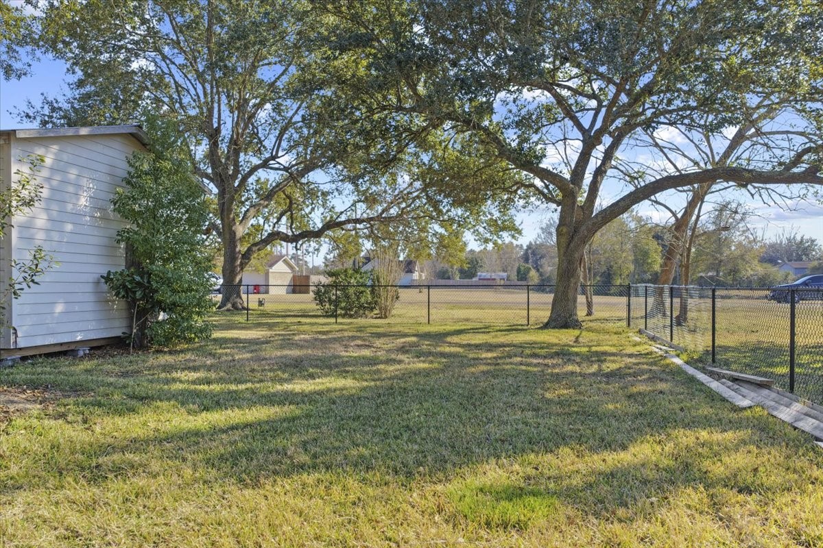 105 Alice Street Anahuac, TX 77514 - Photo 34 of 36 a view of a trees with a yard