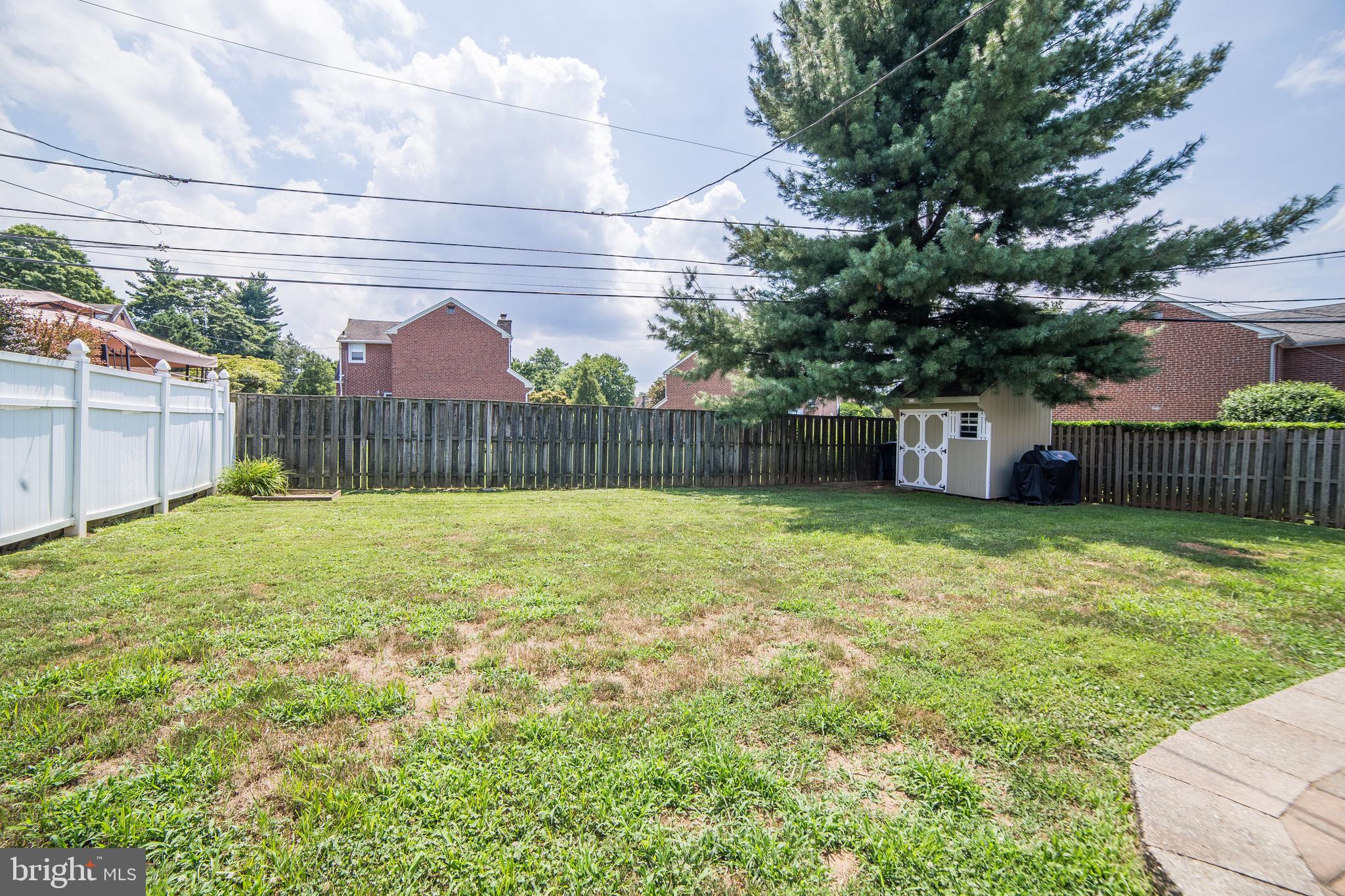 653 Andrew Road Springfield, PA 19064 - Photo 53 of 54 Level Fenced-In Rear Yard Storage Shed