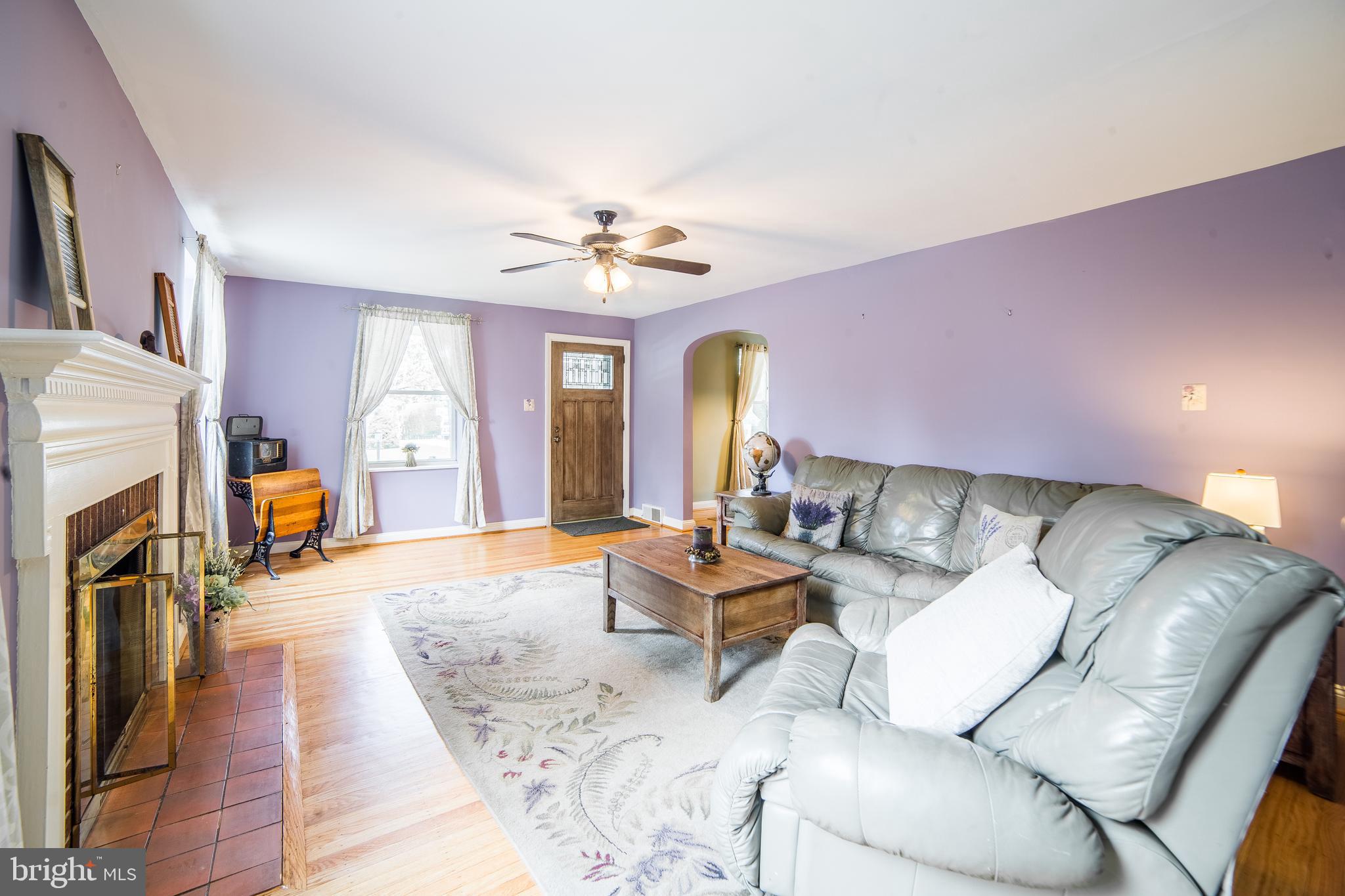 653 Andrew Road Springfield, PA 19064 - Photo 9 of 54 Refinished Hardwood Flooring and ceiling fan