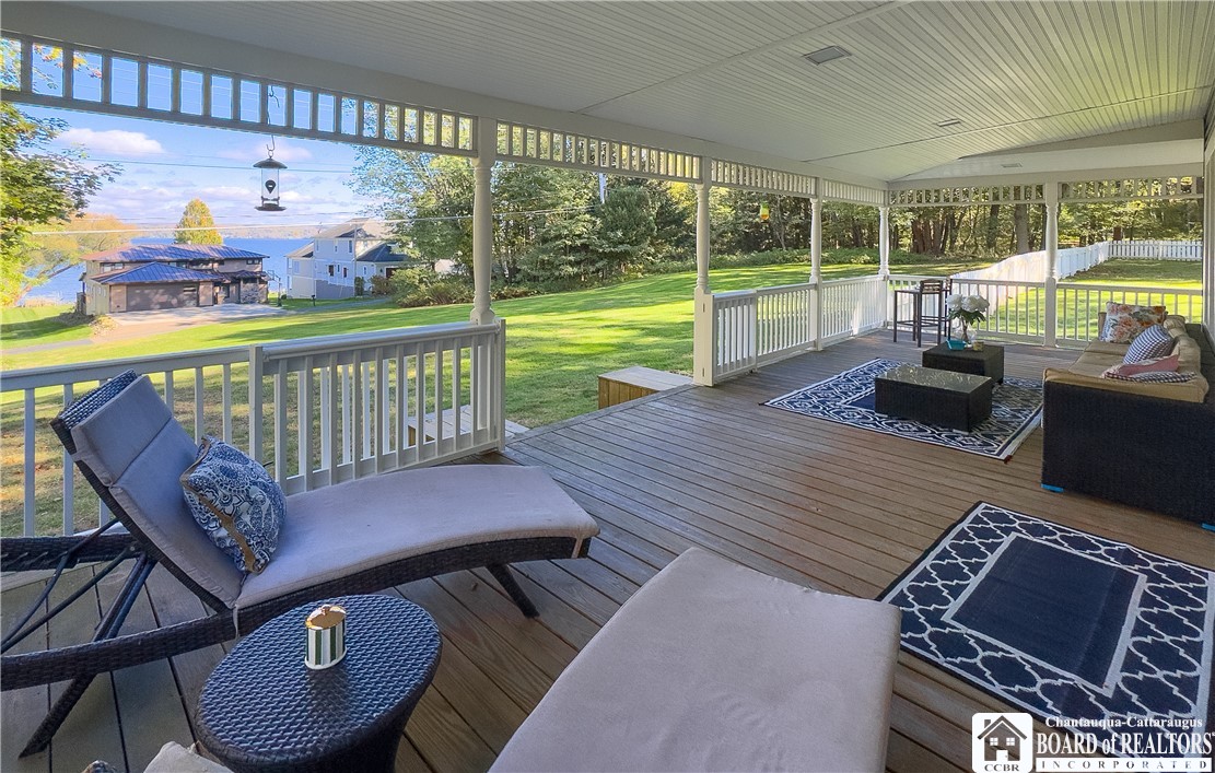 4988 West Lake Road Chautauqua, NY 14757 - Photo 21 of 44 The lakeside porch is the real deal - it is covere