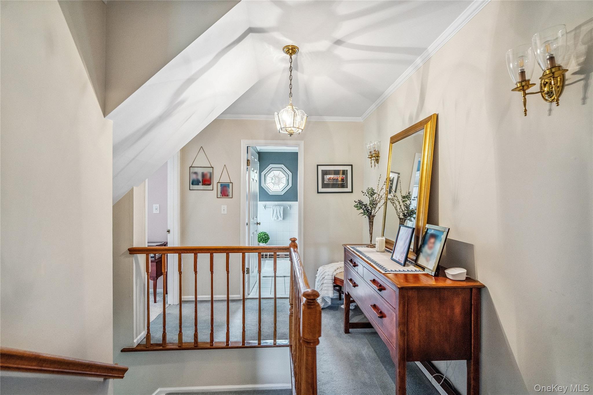 6 Cedar Avenue Locust Valley, NY 11560 - Photo 18 of 31 a view of a hallway with windows and chandelier