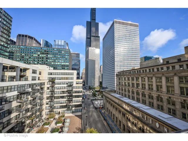 a view of a black building