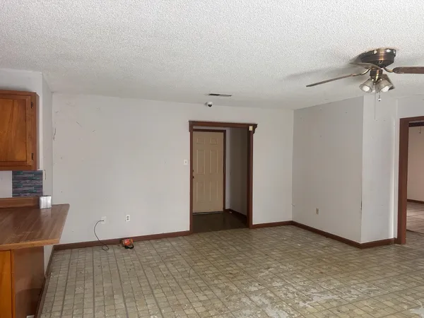 a view of a room with closet area