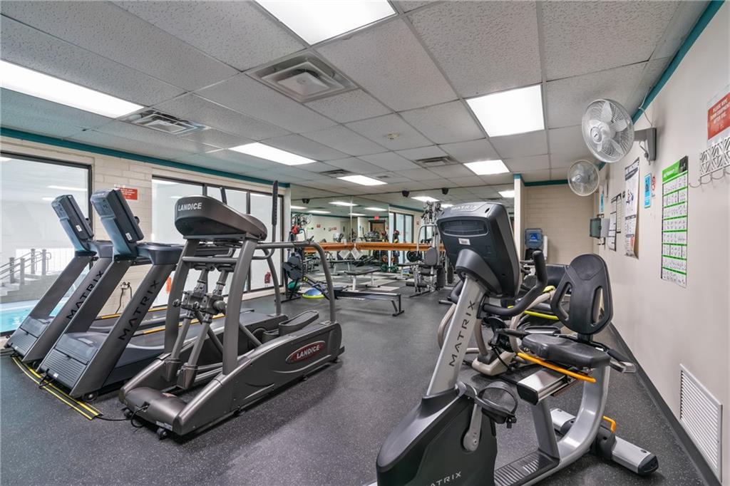 5600 Munhall Road, Unit 203 Pittsburgh, PA 15217 - Photo 27 of 31 a view of a room with gym equipment