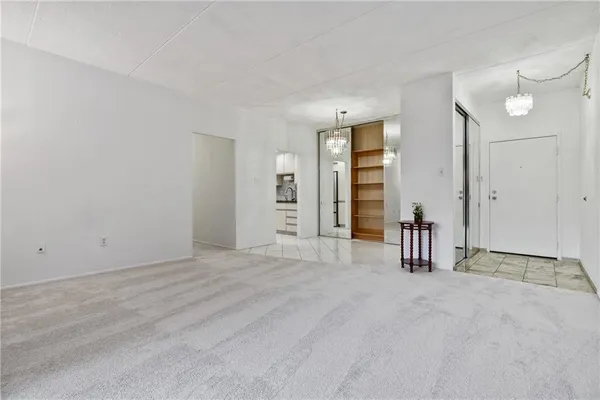 a view of an empty room