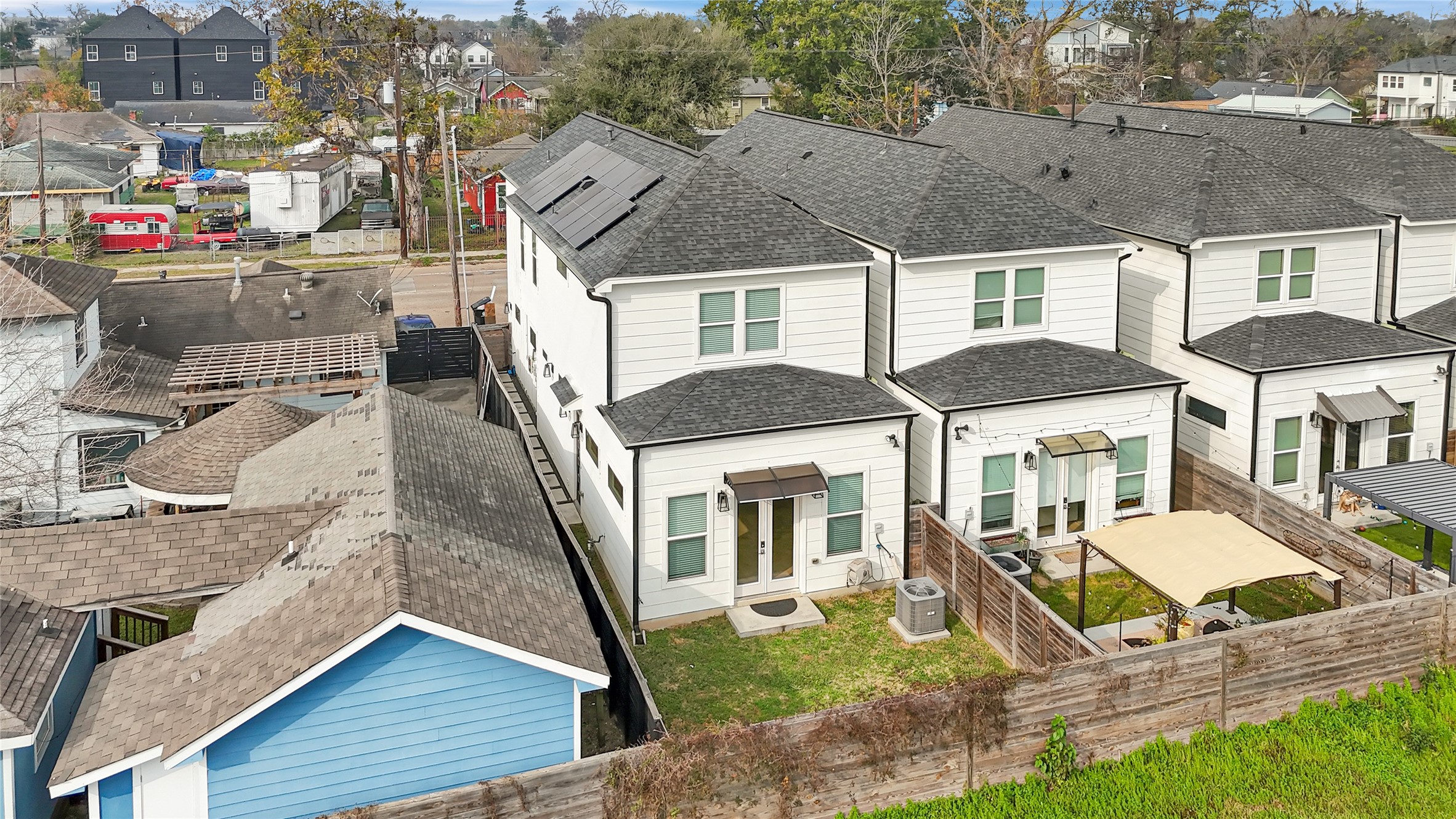 4506 Hardy Street, Unit A Houston, TX 77009 - Photo 3 of 35 a aerial view of a house with a yard