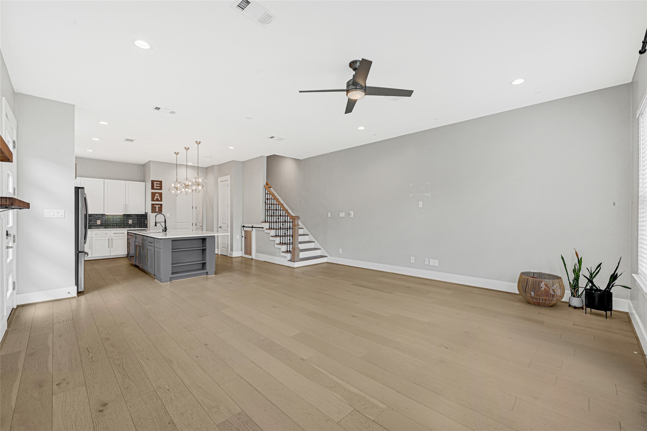 4506 Hardy Street, Unit A Houston, TX 77009 - Photo 10 of 35 a view of a kitchen with a sink and cabinets