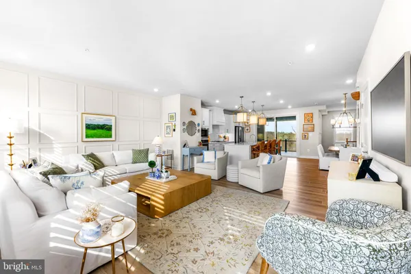 a bedroom with a bed and a table