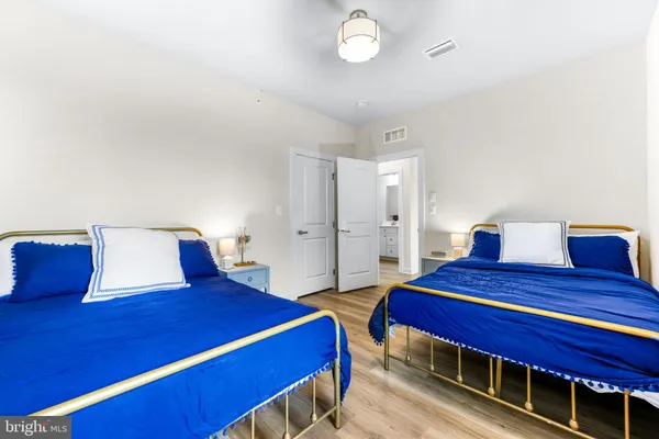 a view of yard with swimming pool and green space