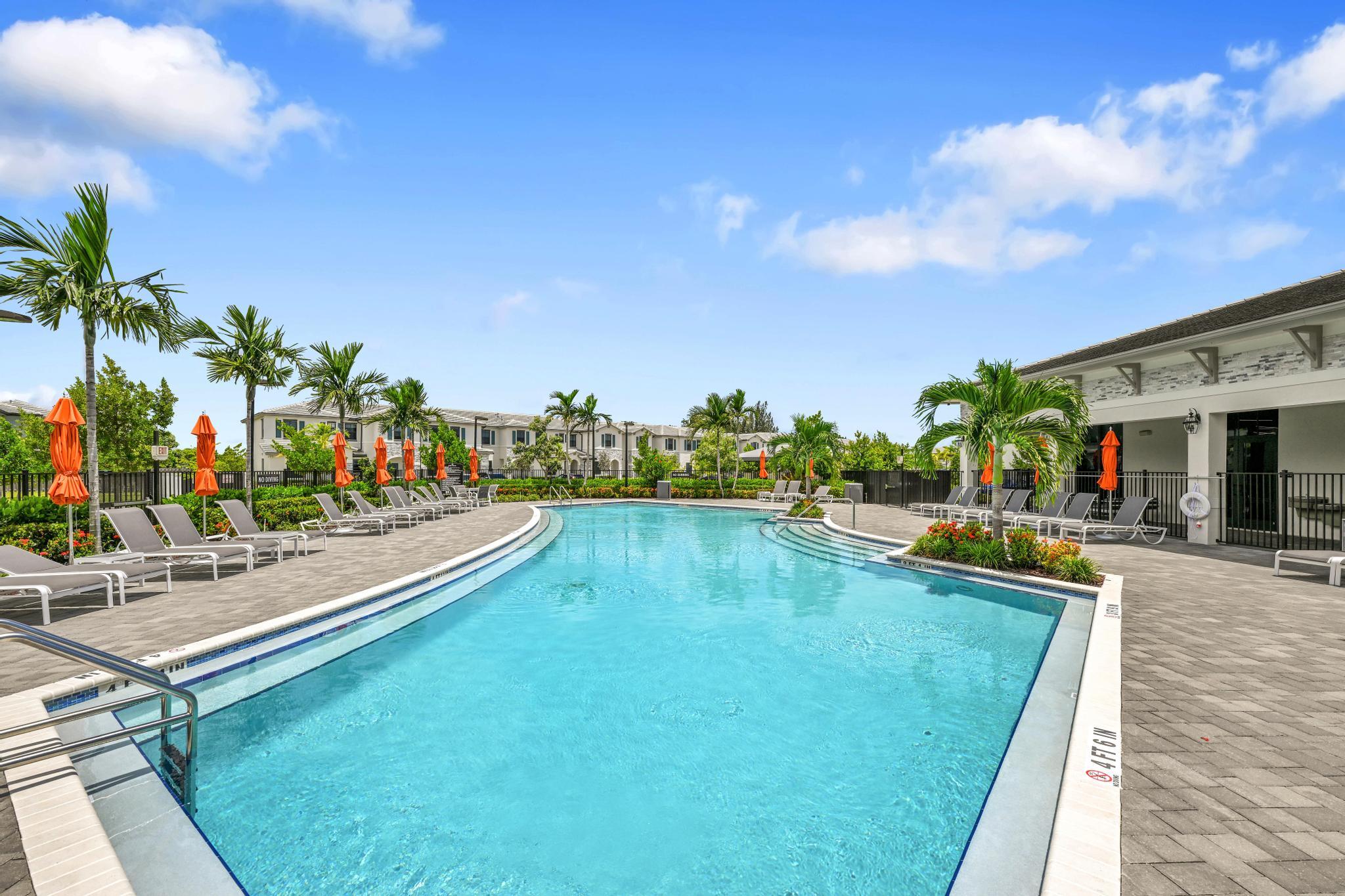 13234 Southwest 285th Street Homestead, FL 33033 - Photo 49 of 49 a view of swimming pool with outdoor seating and a garden