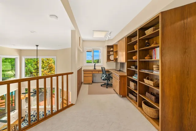 a room with furniture and a window