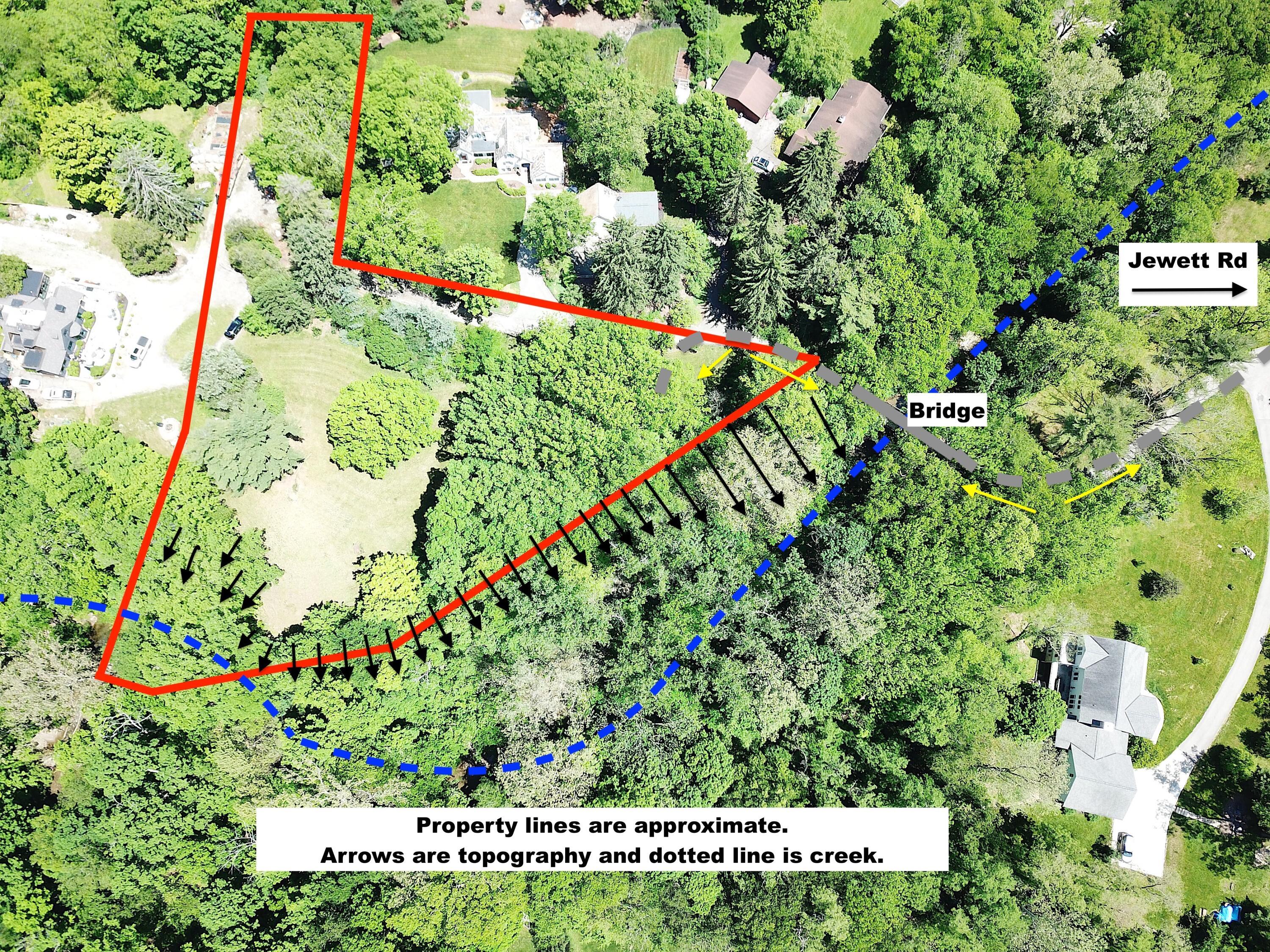 Aerial with property lines