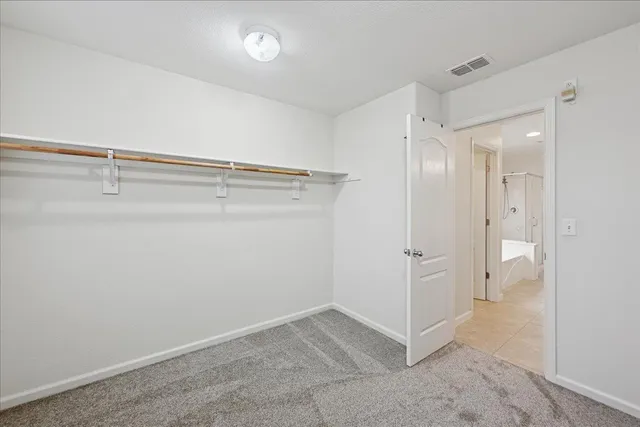 a view of a walk in closet