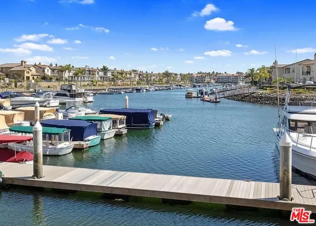 a view of a lake with a house