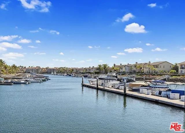 a view of a lake with outdoor space