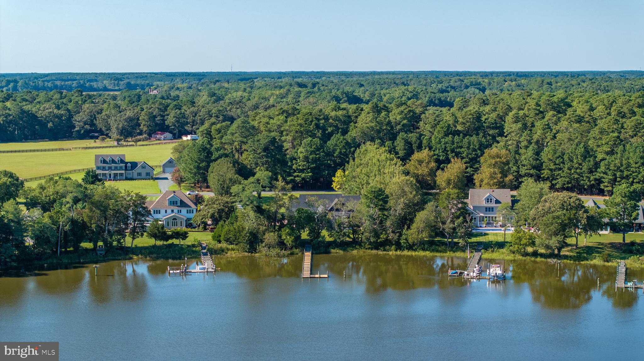 3311 Redden Ferry Road Eden, MD 21822 - Photo 62 of 75 an aerial view of residential houses with lake view