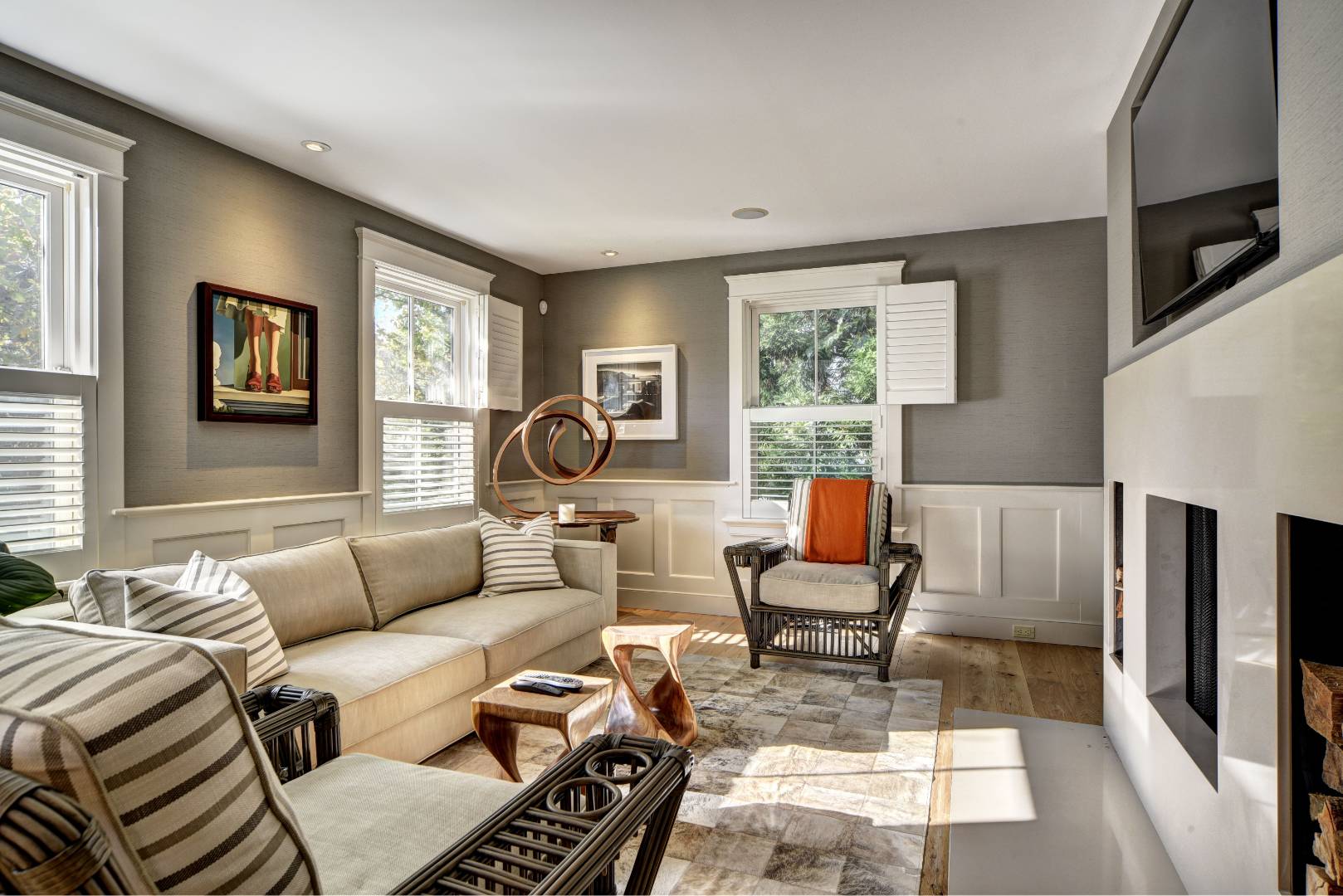 18 Glover Street Sag Harbor, NY 11963 - Photo 13 of 26 a living room with furniture and a window
