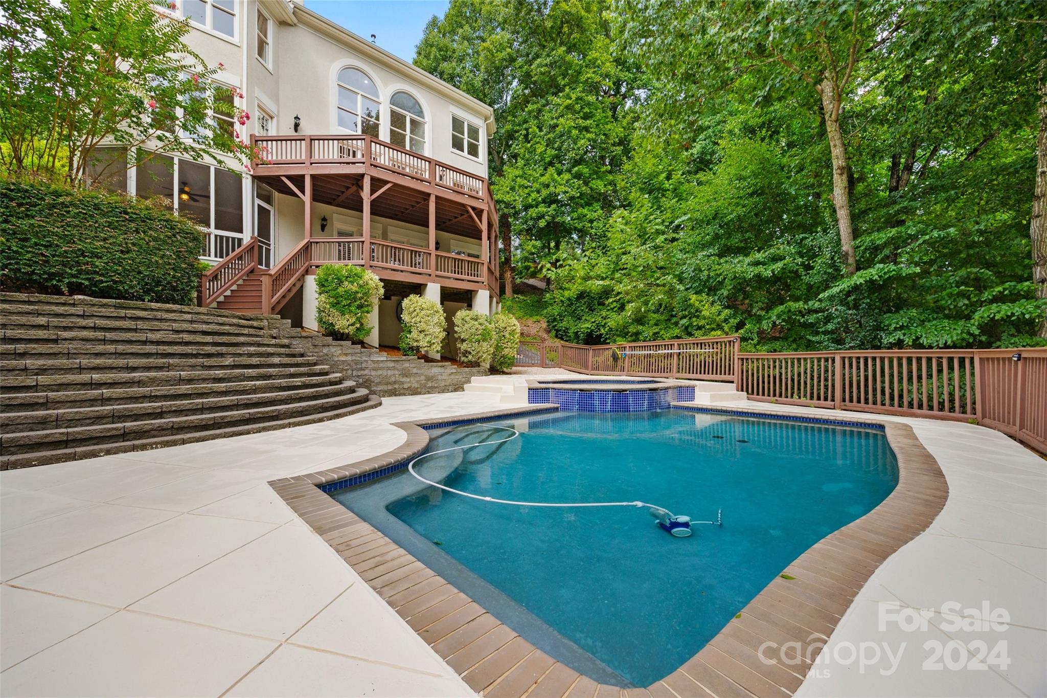 16201 Crest Cove Road Charlotte, NC 28278 - Photo 33 of 48 a view of a swimming pool with a patio