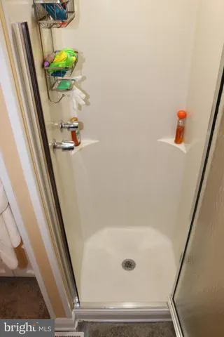 a bathroom with a tub