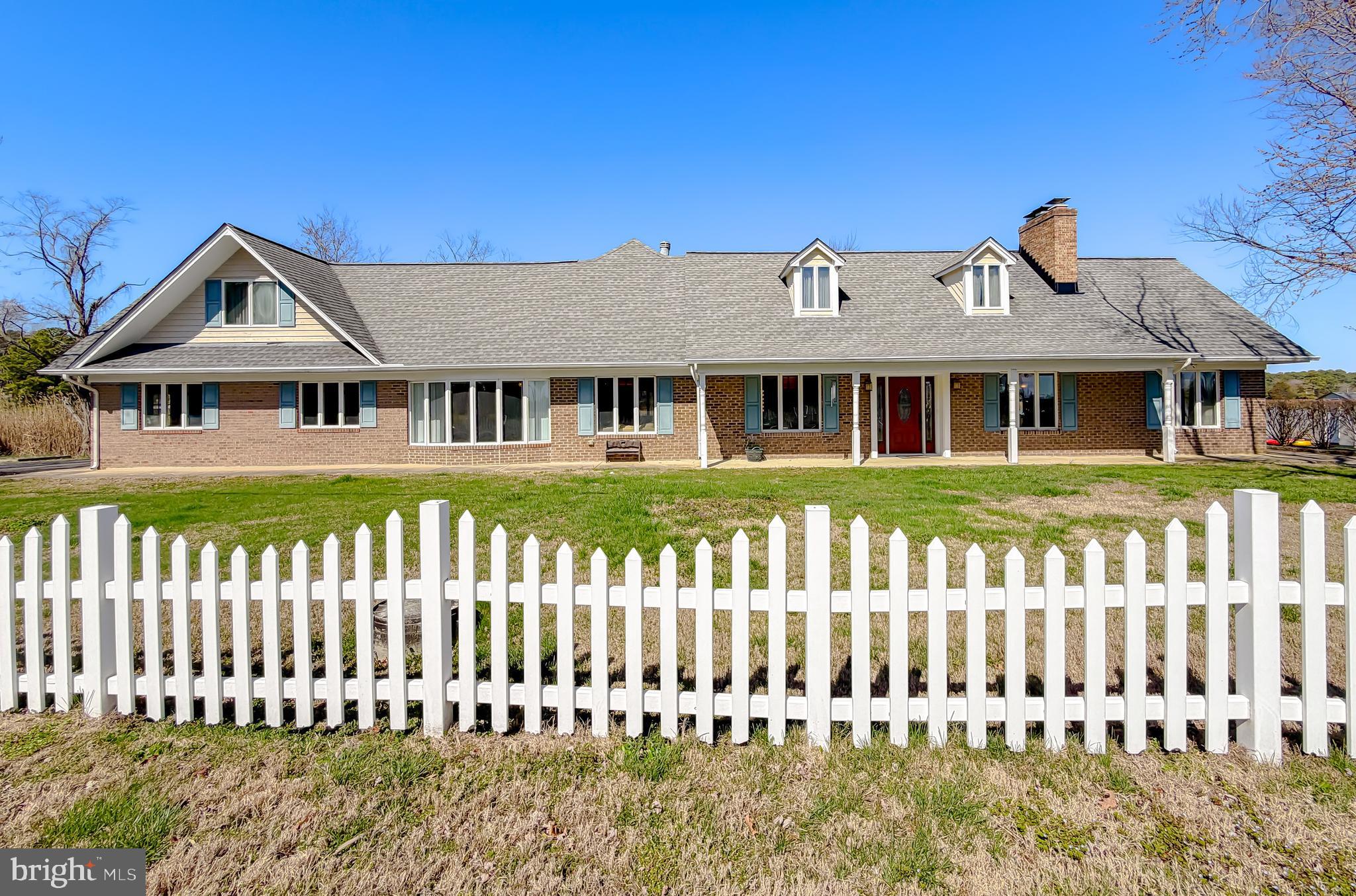49716 Airedele Road Ridge, MD 20680 - Photo 3 of 101 Front of home white picket fence