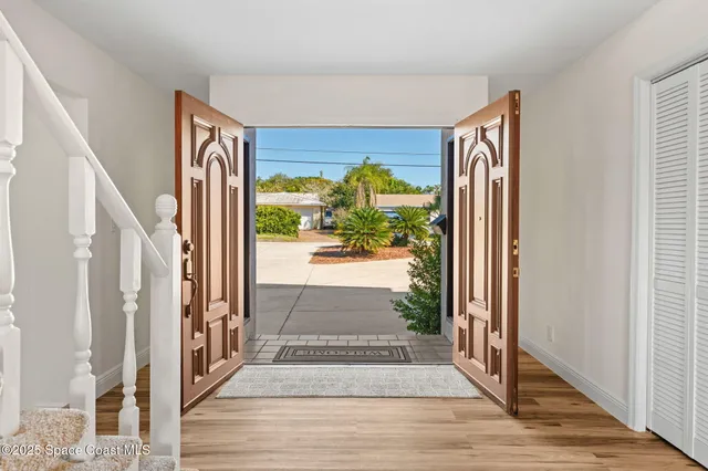 a view of front door