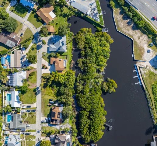 an aerial view of a ocean beach