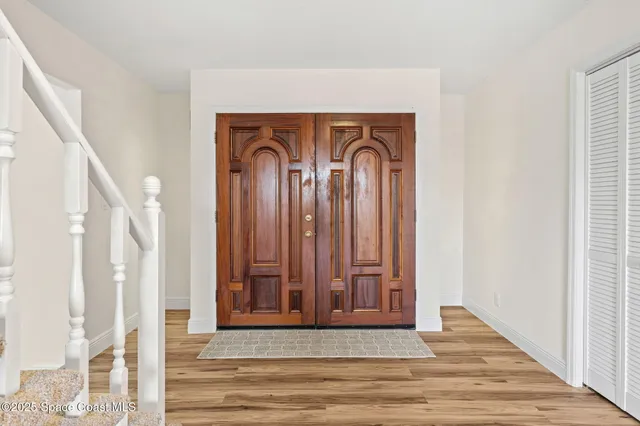 a view of front door door