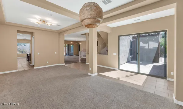 a view of a hallway with entryway