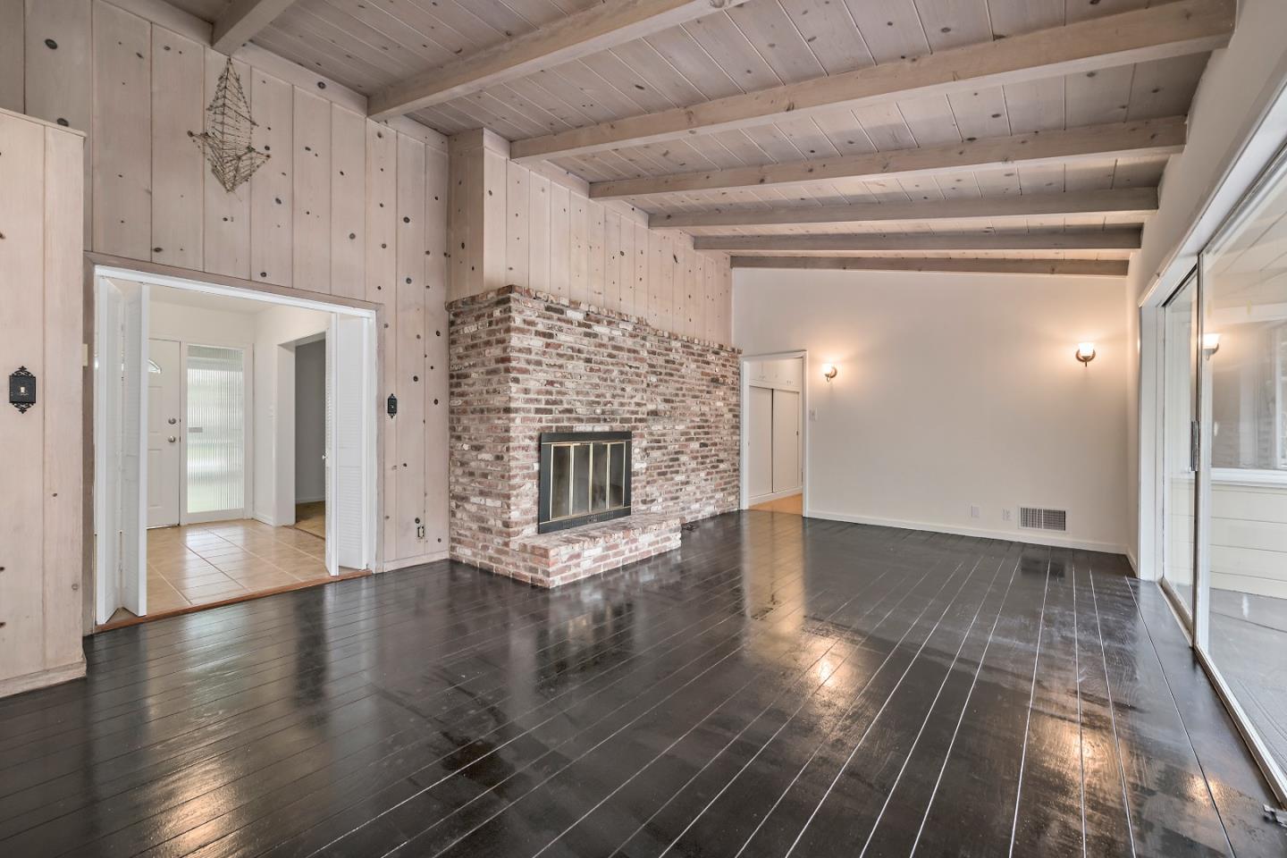 96 Edge Road Atherton, CA 94027 - Photo 12 of 28 a view of a livingroom with wooden floor