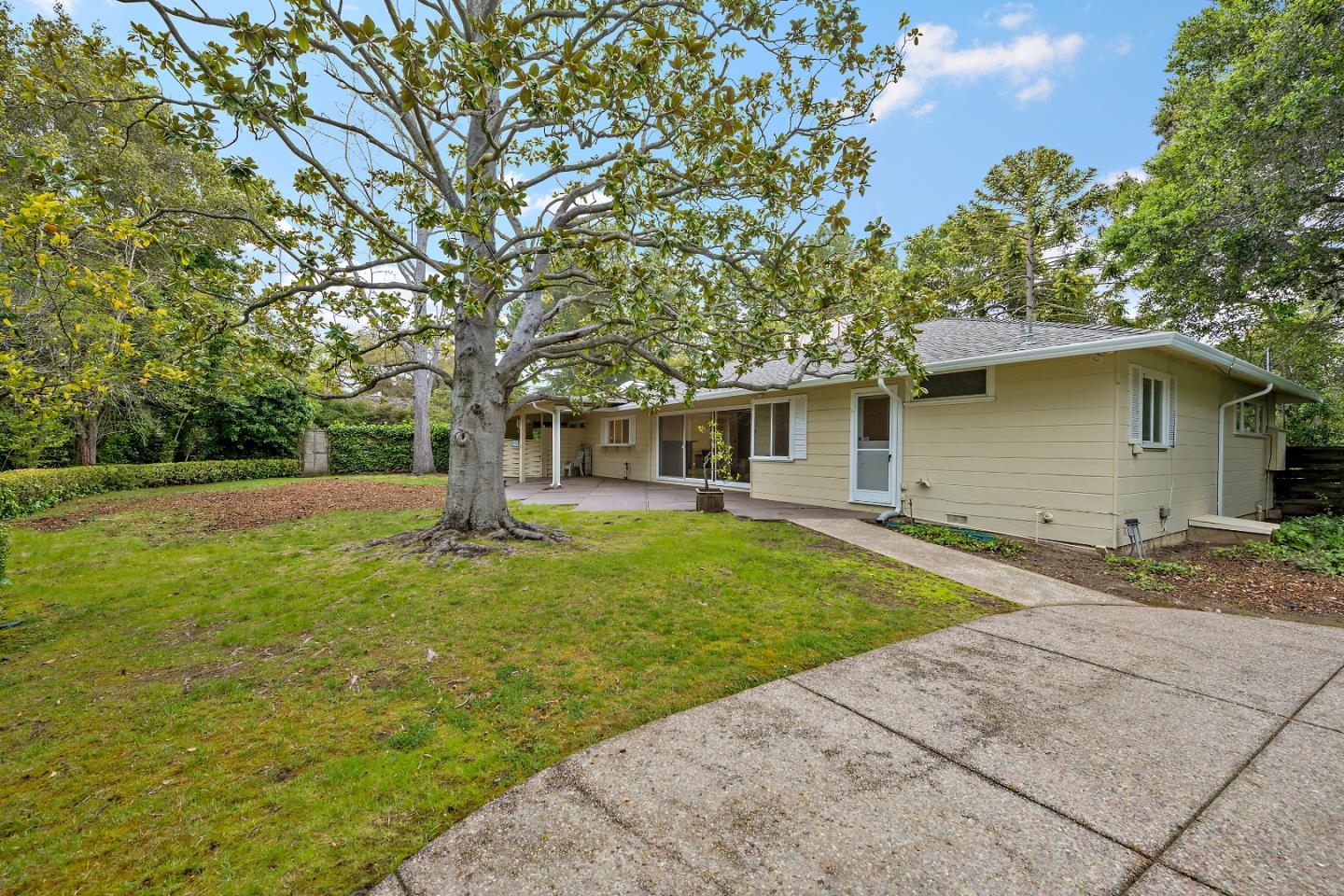 96 Edge Road Atherton, CA 94027 - Photo 24 of 28 a front view of a house with a yard
