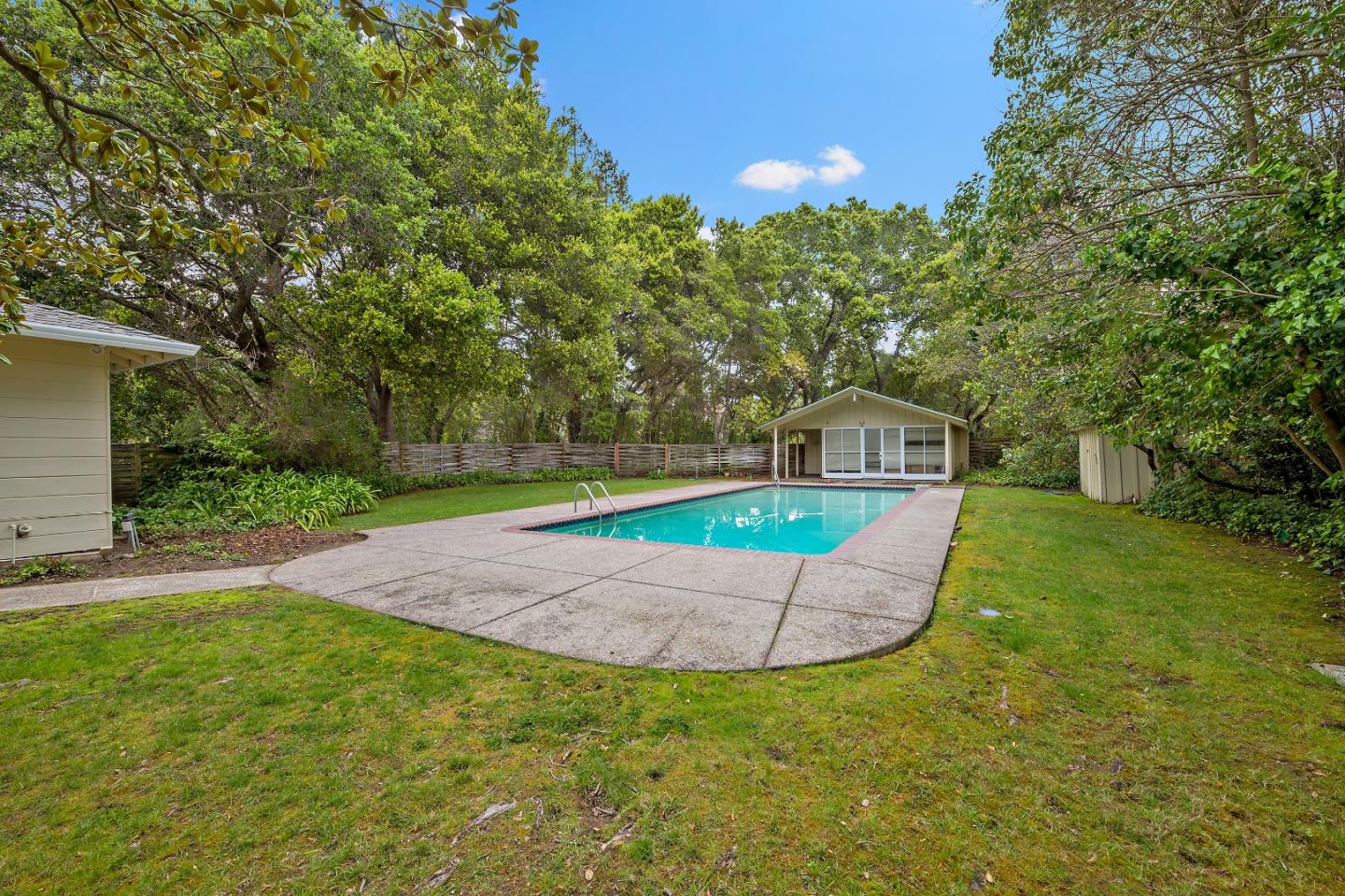 96 Edge Road Atherton, CA 94027 - Photo 25 of 28 a house view with a outdoor space