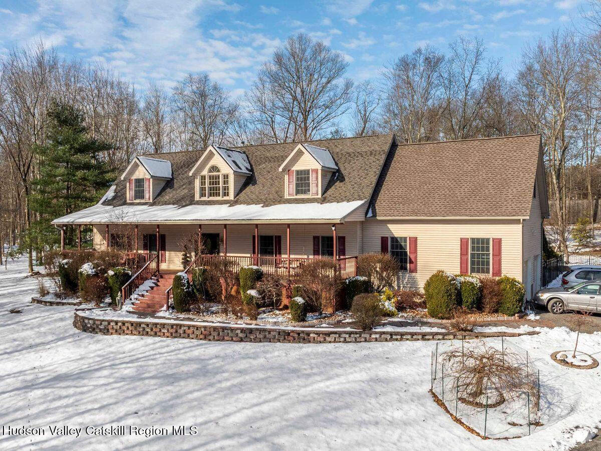 a front view of a house