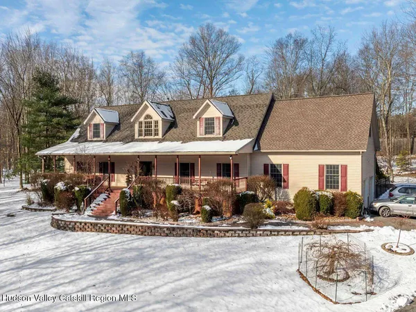 a front view of a house