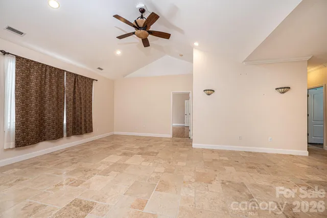 a view of an empty room