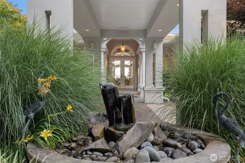 a front view of a house with a porch