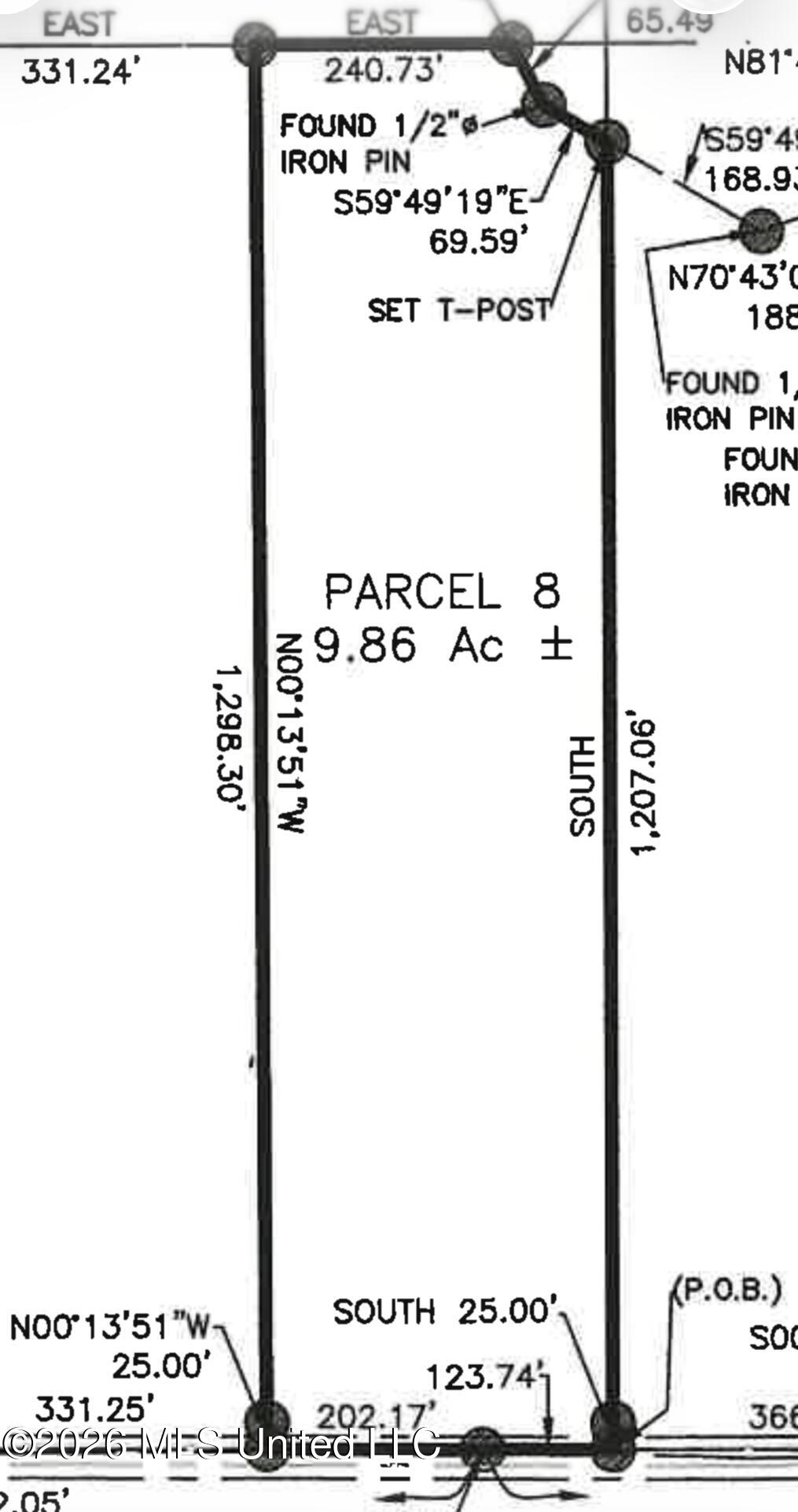 Cox Road Survey 8 9.86 Acres