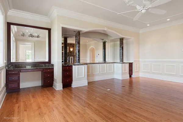 a view interior of the house and wooden floor