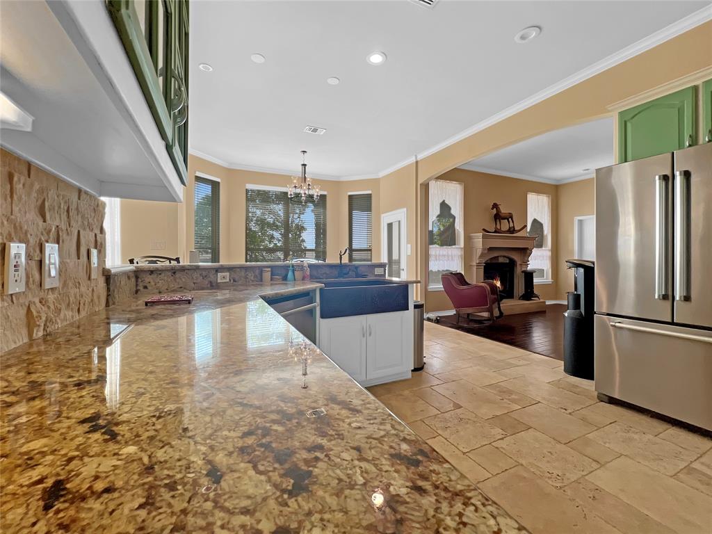 590 County Road 385 Valley View, TX 76272 - Photo 10 of 38 a large white kitchen with a large window