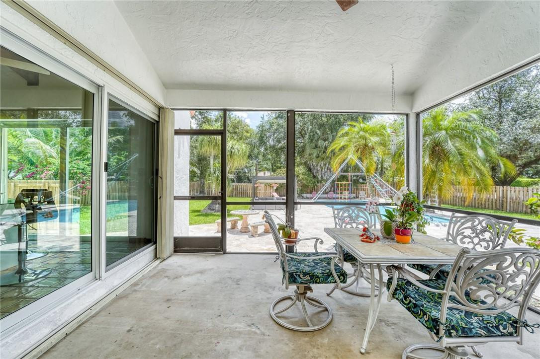5901 Cypress Road Plantation, FL 33317 - Photo 65 of 99 a view of a dining room with furniture window and outside view