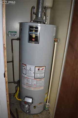 a view of water heater room