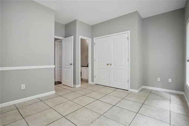 a view of a room with an empty space