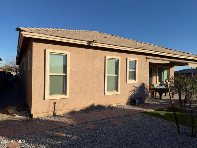 a front view of a house