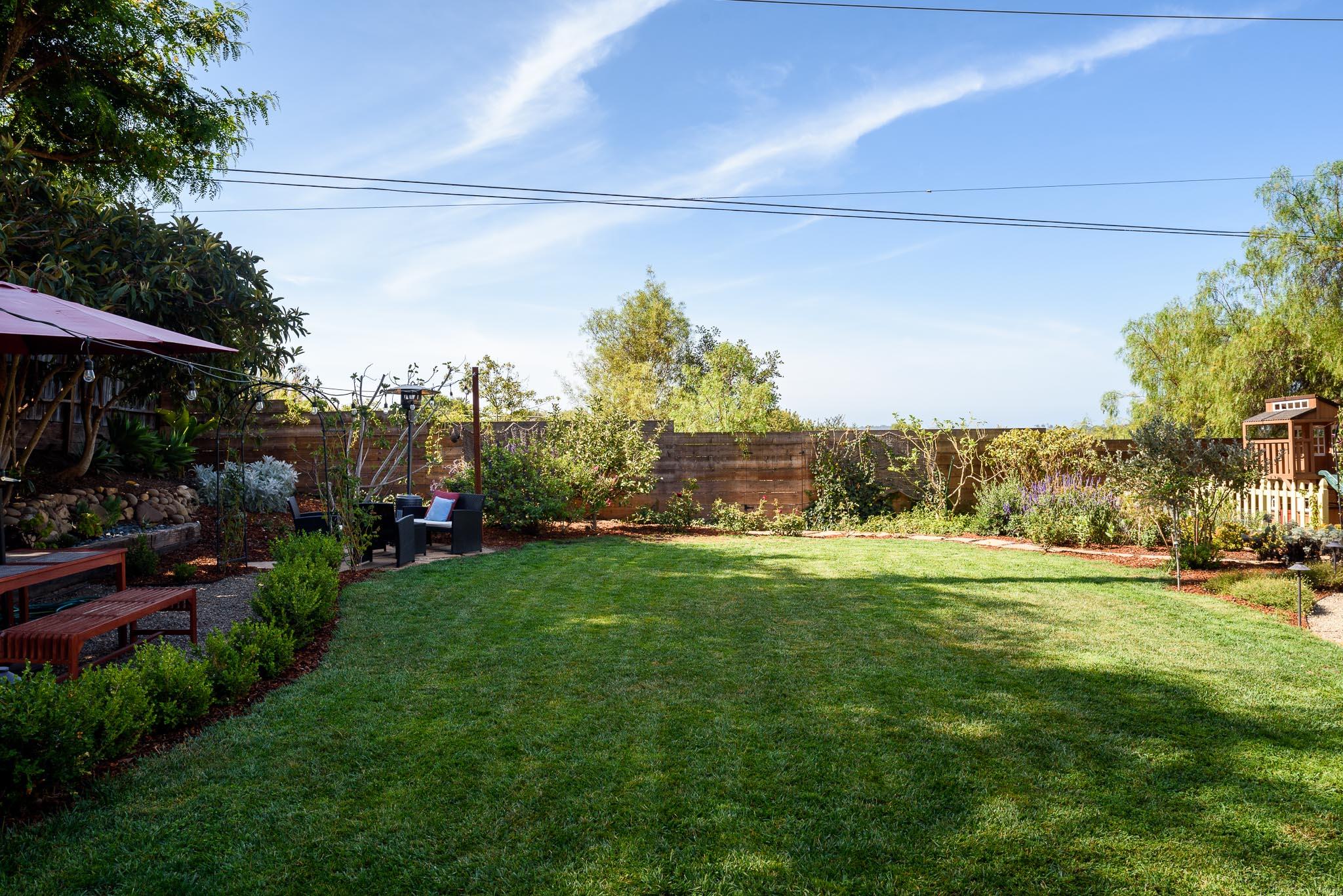 3965 Foothill Road, Unit B Santa Barbara, CA 93110 - Photo 17 of 29 Backyard Lawn