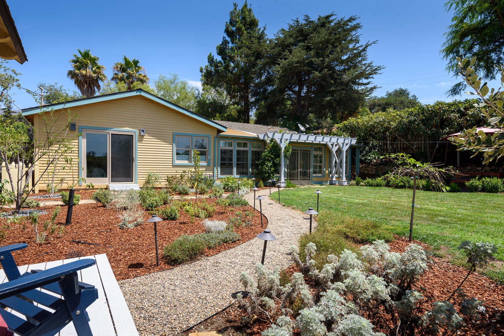 3965 Foothill Road, Unit B Santa Barbara, CA 93110 - Photo 19 of 29 Backyard View towards Home